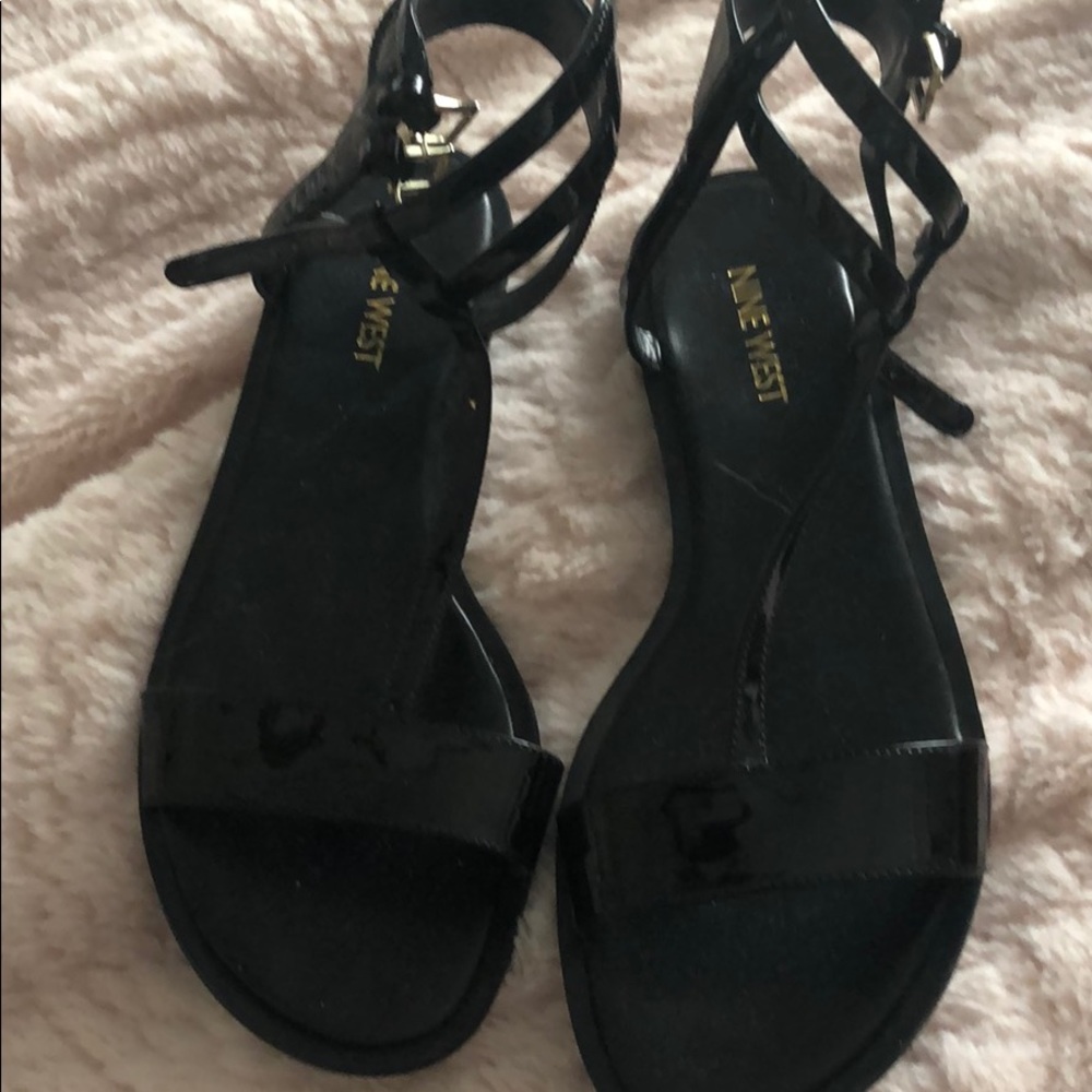 Nine West black sandals size 7 “Veronique”